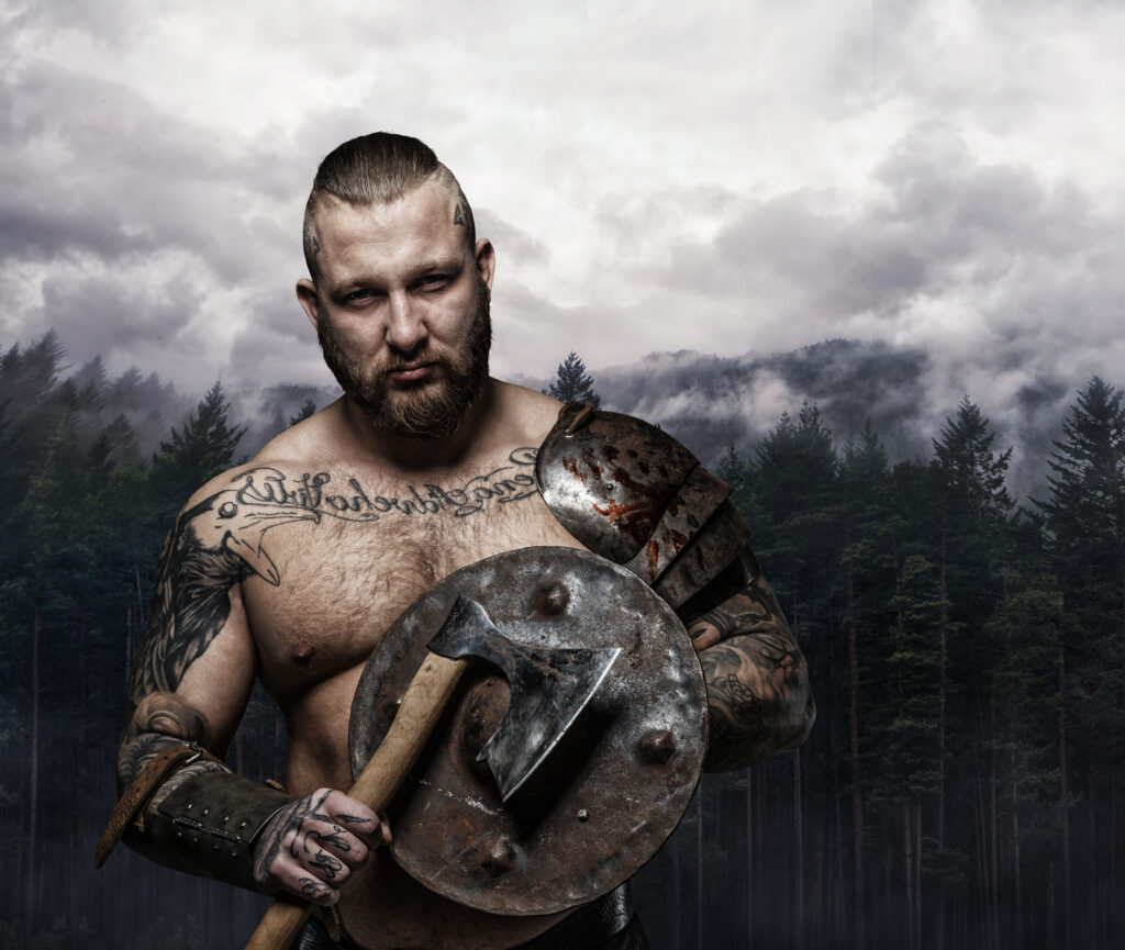 Tall muscular viking 