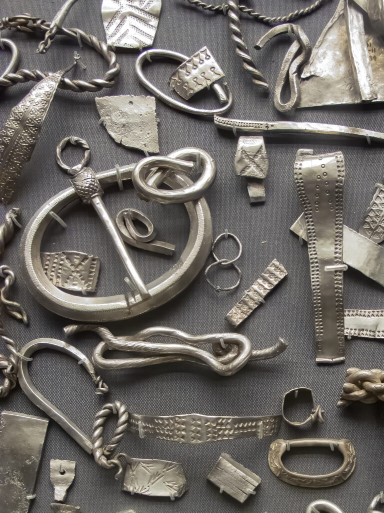A Viking Hoard of buried treasure 